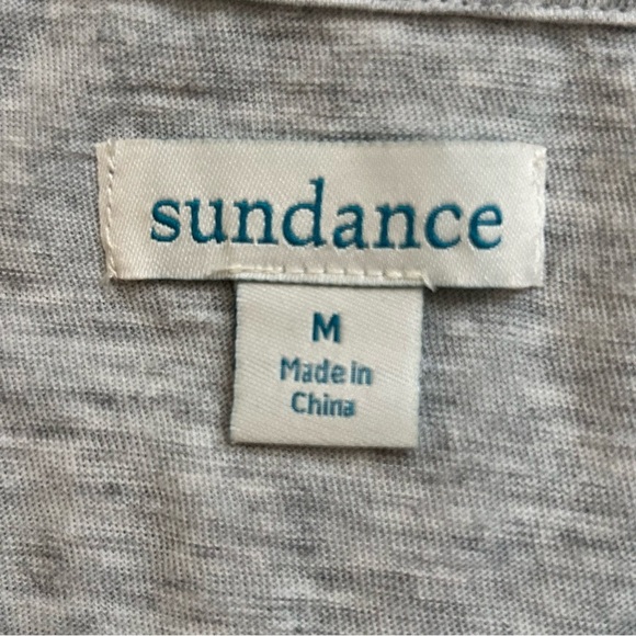 Sundance Lace Traditions Gray Crochet Top - Picture 4 of 8